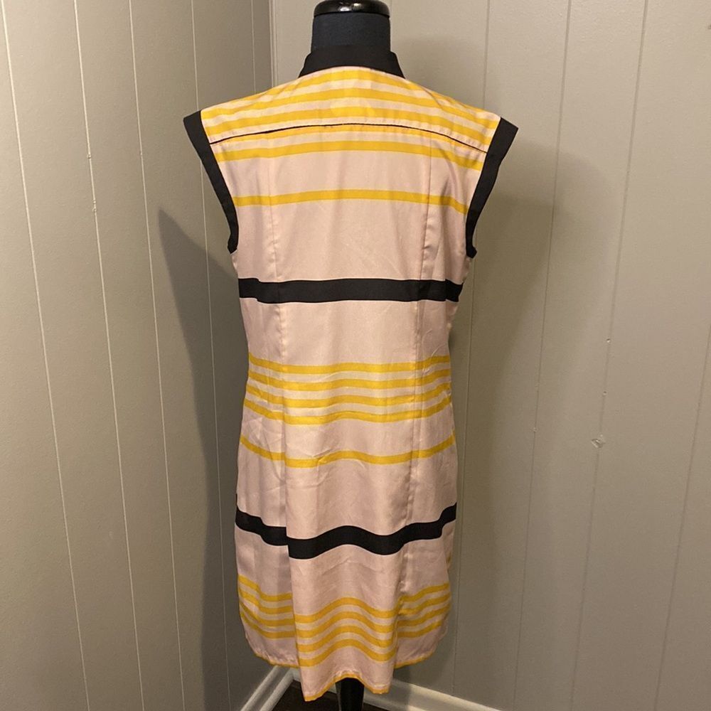 Jason Wu Medium Striped Mod Collar Sleeveless But… - image 5